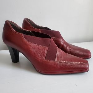 Sesto Meucci Made in Italy Red Heeled Ankle Booties, 9.5M